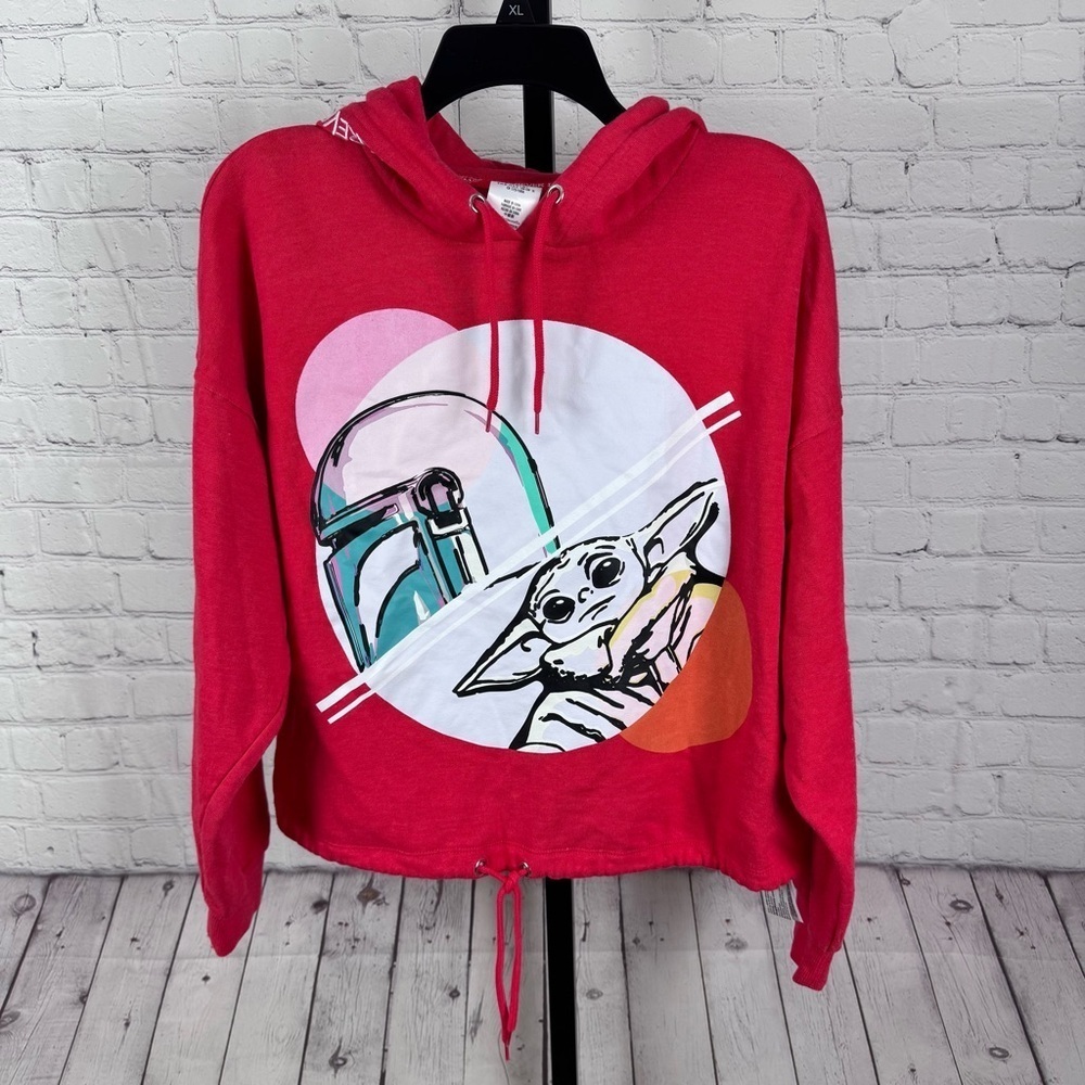 Disney Store Star Wars: The Mandalorian Ladies’ Hooded Sweatshirt Size Large